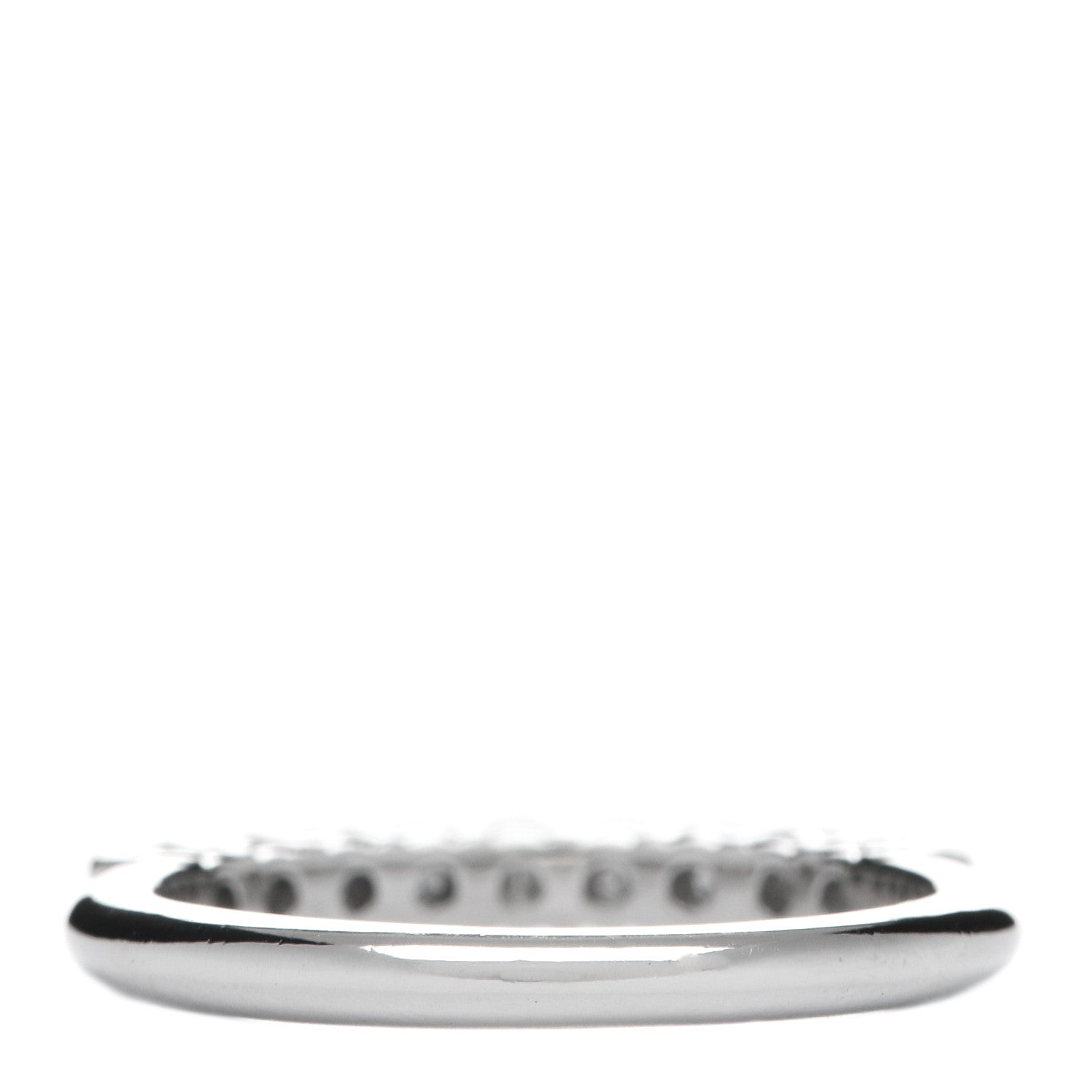 Tiffany Platinum Diamond .27ct 2.2mm Half Circle Embrace Band Ring 47 4.25 3 of 5