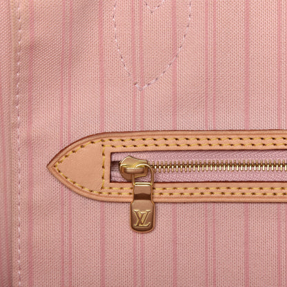 Louis Vuitton Damier Azur Neo Neverfull MM Rose Ballerine 10 of 13