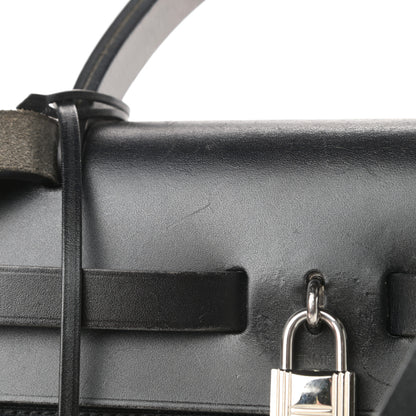 Hermes Military Toile Vache Hunter Herbag Zip PM 31 Black 14 of 17