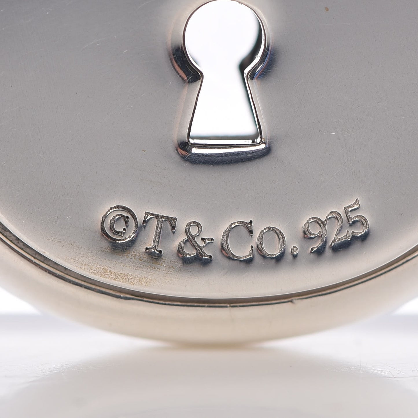 Sterling Silver Arc Lock Charm Pendant