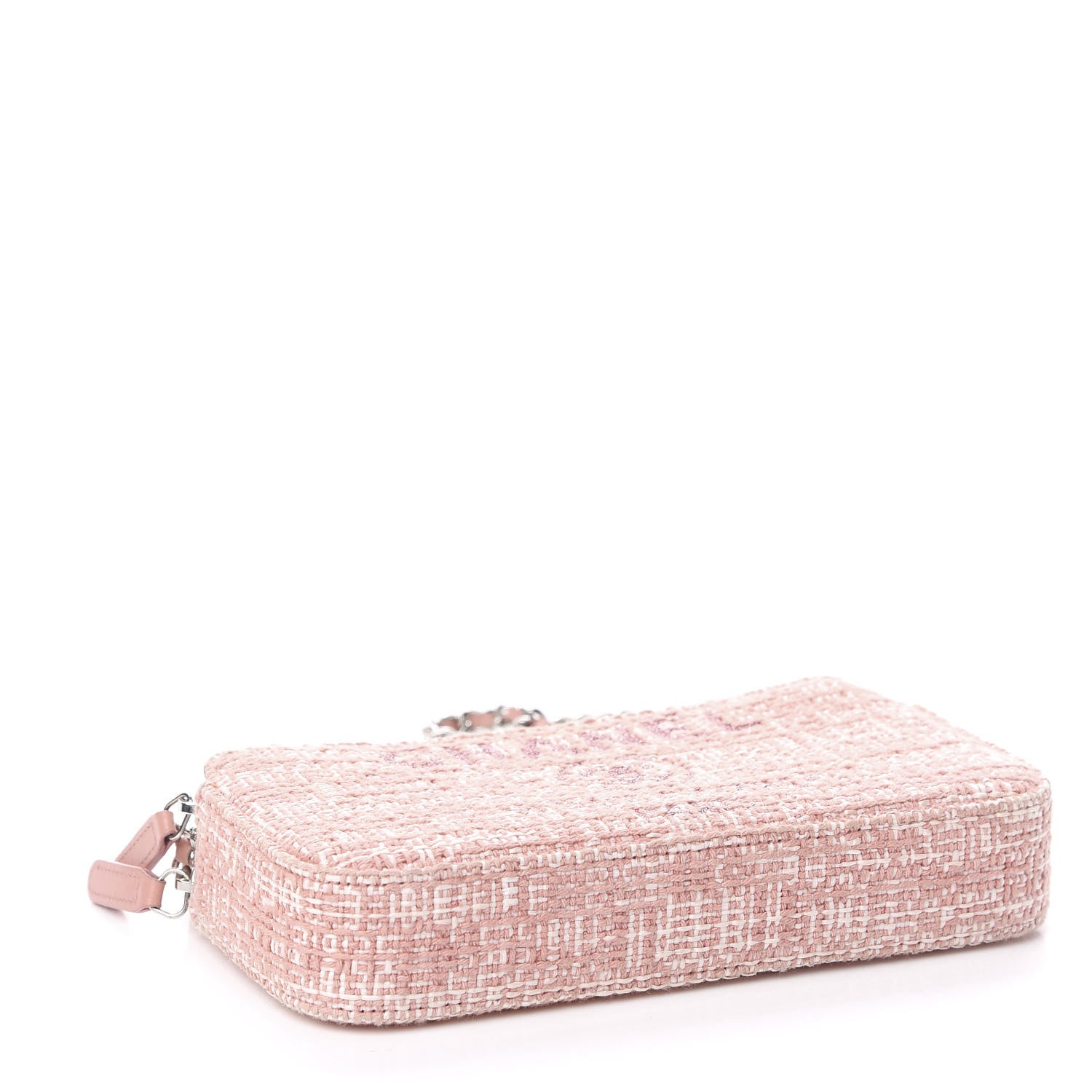 Chanel Canvas Small Deauville Clutch With Chain Pink 3 of 13