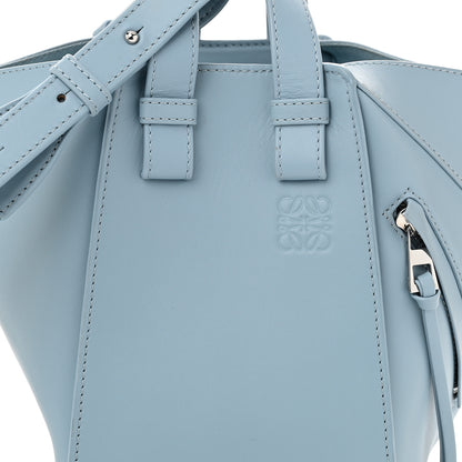 Loewe Satin Calfskin Compact Hammock Shoulder Bag Dusty Blue 7 of 9