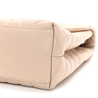 Saint Laurent Calfskin Y Quilted Monogram Medium Loulou Chain Satchel Rose Antic 11 of 16