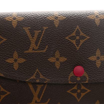 Louis Vuitton Monogram Emilie Wallet Fuchsia 7 of 8