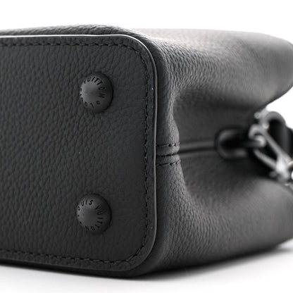 Louis Vuitton Matte Taurillon Capucines East West Mini All Black 10 of 11