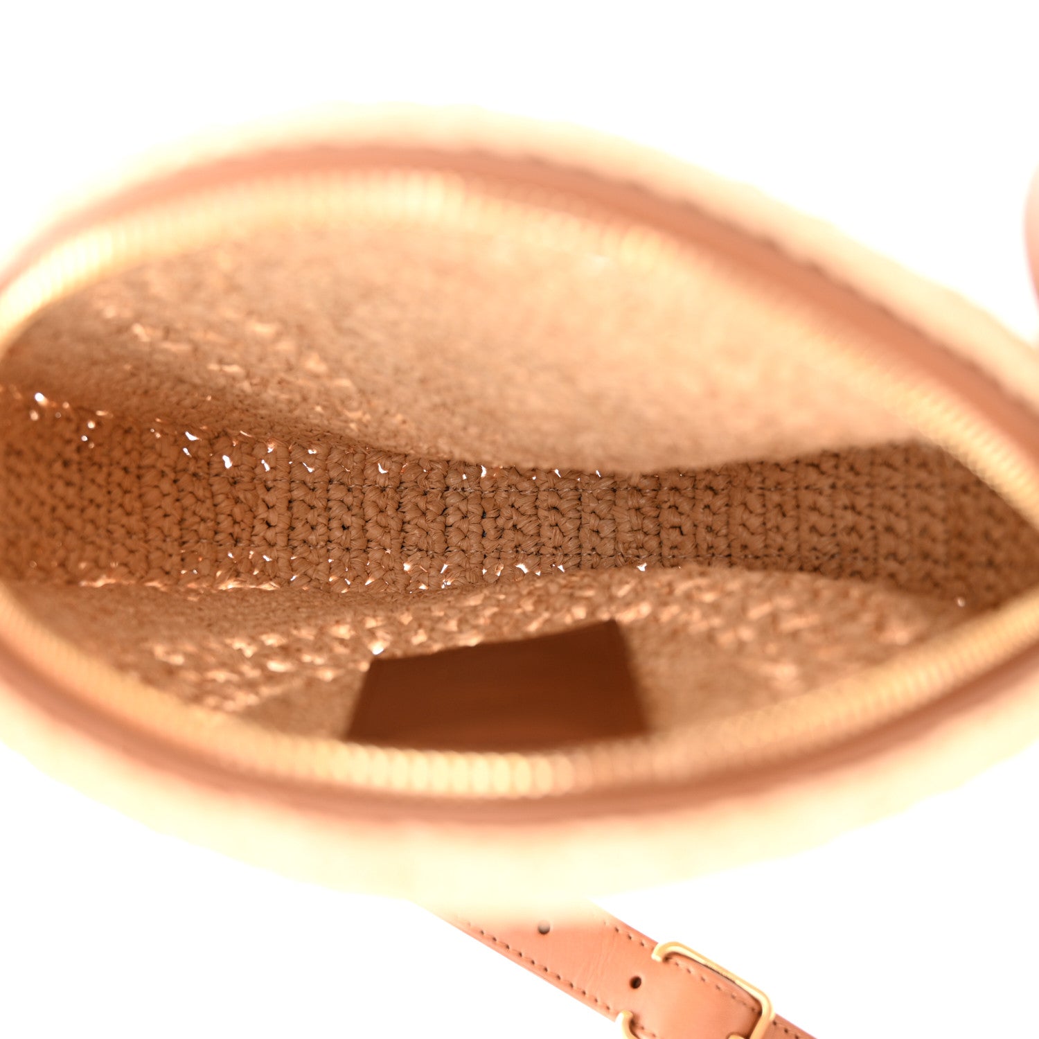 Saint Laurent Raffia Sac Round Naturel 5 of 9