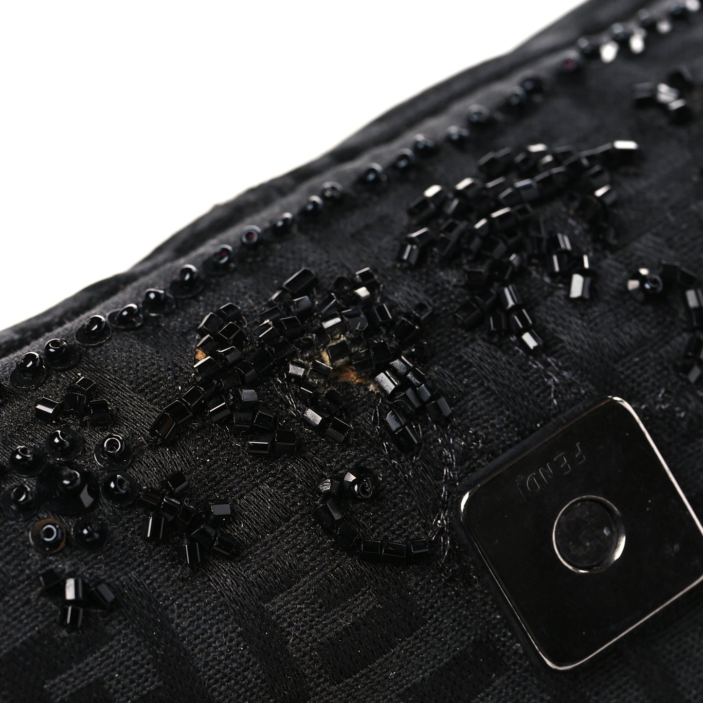 Zucchino Lizard Beaded Baguette Black