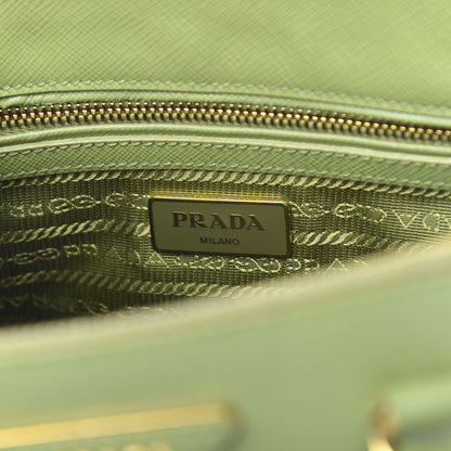 Prada Saffiano Lux Mini Galleria Double Zip Tote Prato 6 of 12