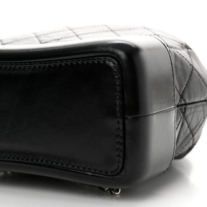 Chanel Aged Calfskin Quilted Small Gabrielle Backpack Black 10 of 10