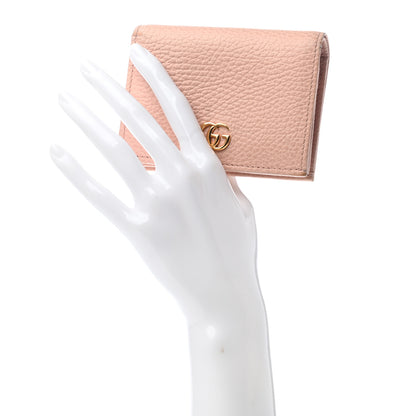 Gucci Dollar Calfskin GG Marmont Card Case Perfect Pink 2 of 7