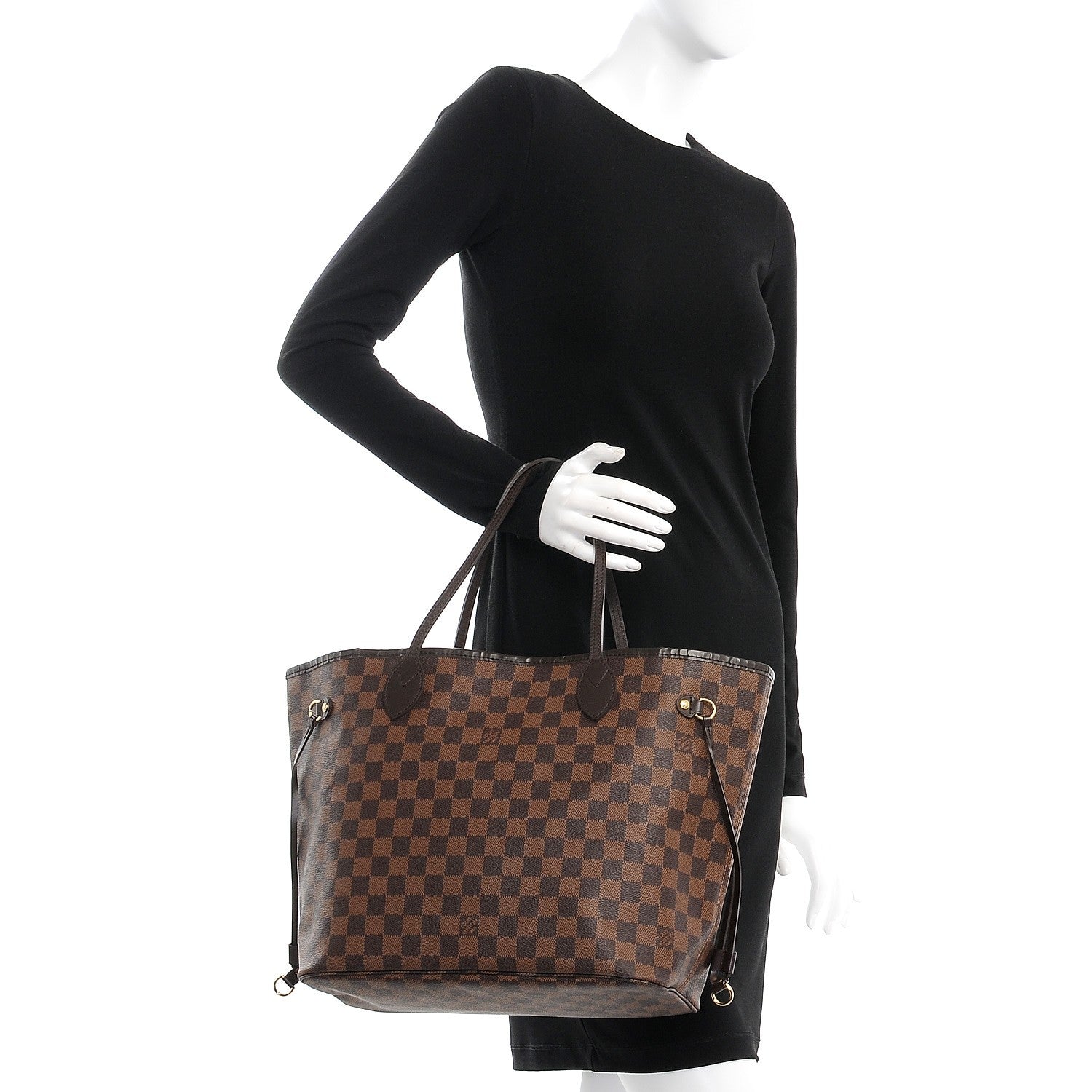 Louis Vuitton Damier Ebene Neverfull MM 2 of 7