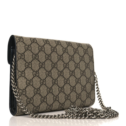 Gucci GG Supreme Monogram Mini Dionysus Chain Wallet Beige Black 3 of 9