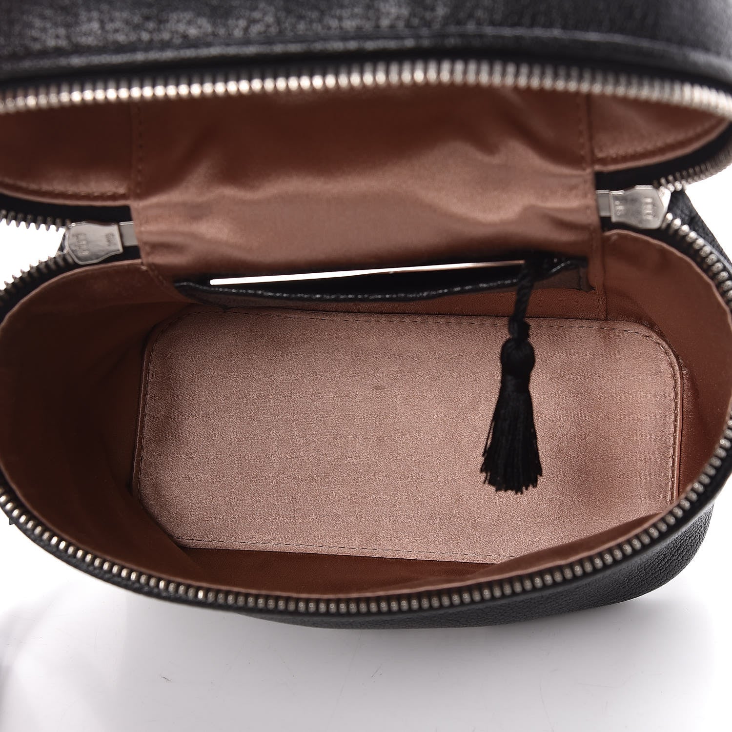 Miu Miu Goatskin Madras Bucket Bag Black 7 of 9