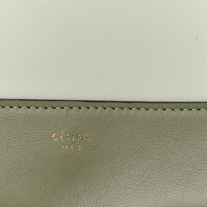 Celine Shiny Smooth Calfskin Medium Frame Shoulder Bag Olive Pastel Green 6 of 9