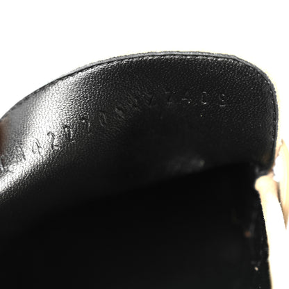 Hermes Suede Goatskin Womens Faubourg Loafers 38 Beige Argile 9 of 10