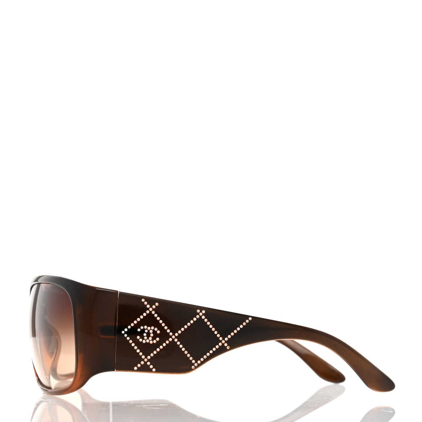 Acetate Crystal CC Sunglasses 5080-B Brown