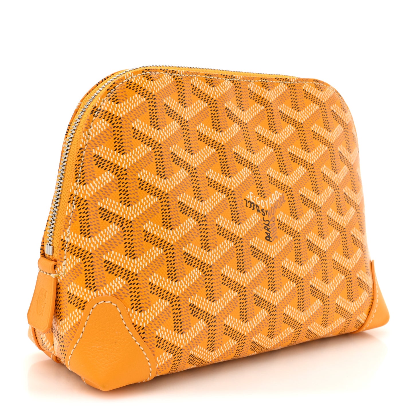Goyardine Vendome Toiletry Pouch Yellow