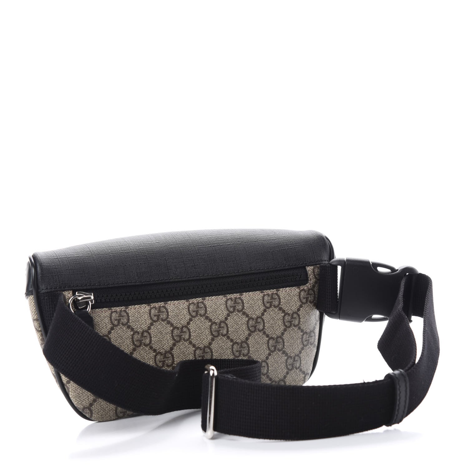 Gucci GG Supreme Monogram Belt Bag Black 3 of 11