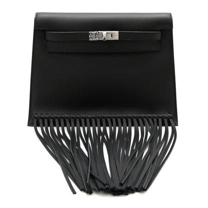 Hermes Swift Kelly Danse Anate Fringed Belt Bag Black 1 of 10