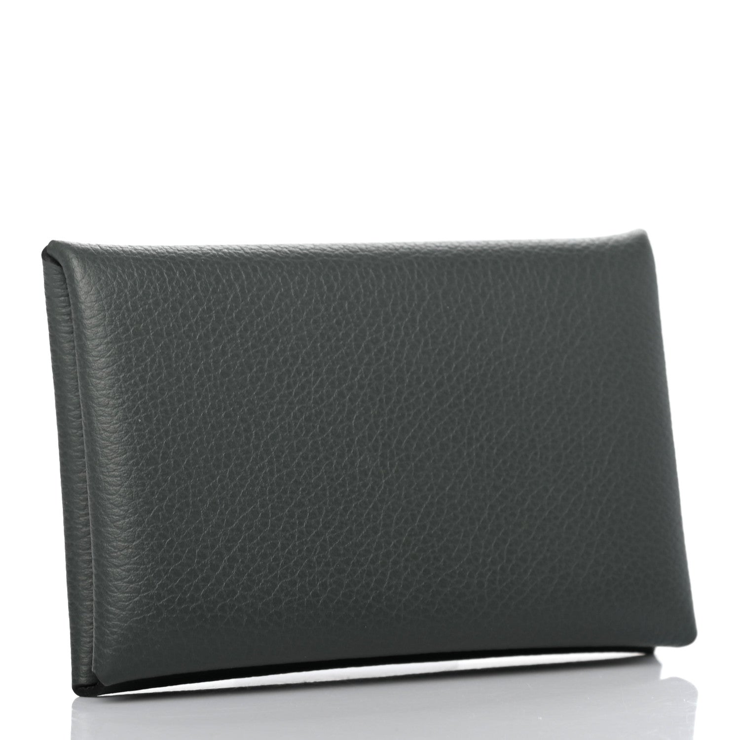 Hermes Evercolor Calvi Verso Card Case Bleu Orage Etain 3 of 7
