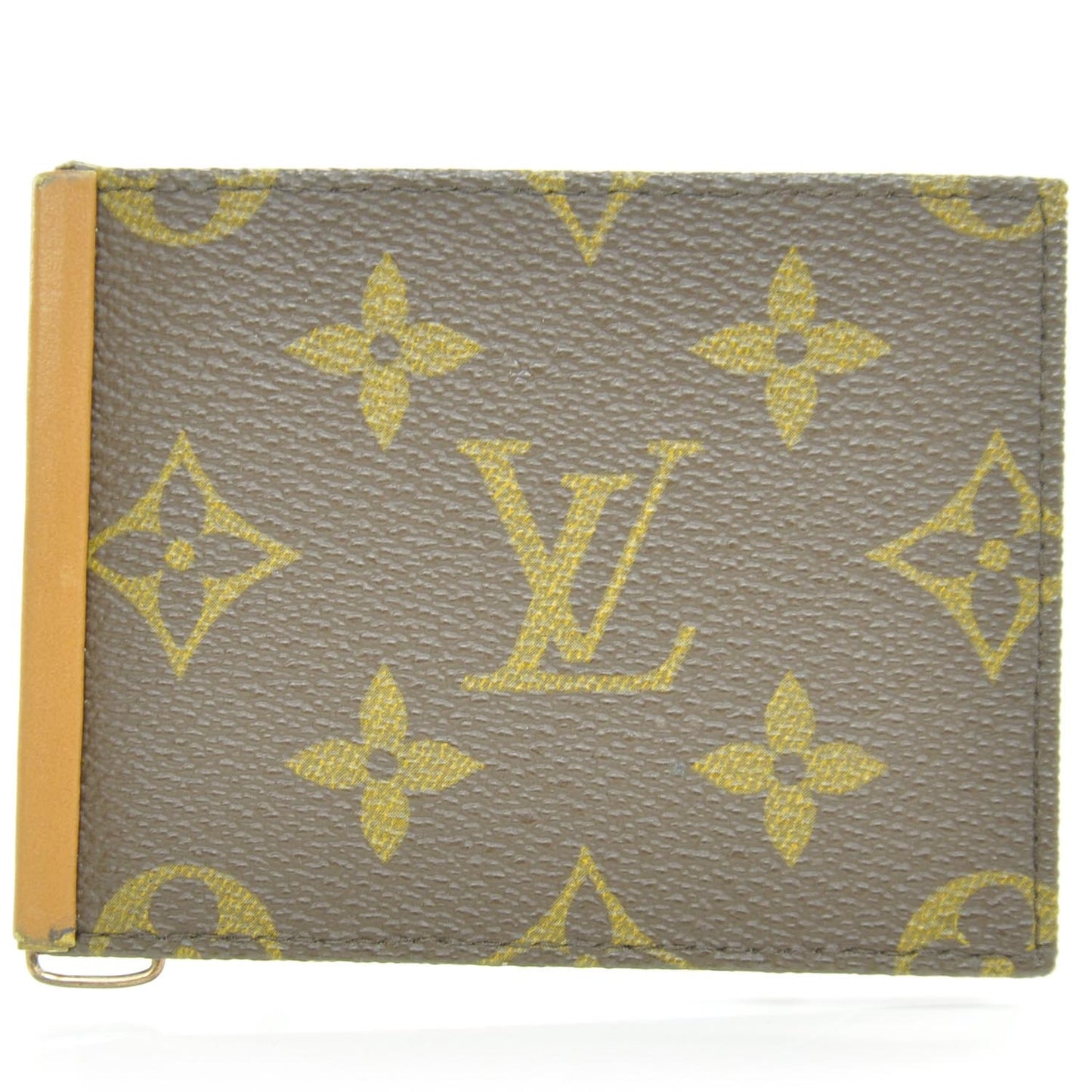 Monogram Mens Billfold Money Clip Wallet