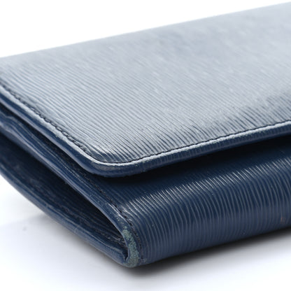 Prada Vitello Move Bi-Color Continental Flap Travel Wallet Bluette Astrale 6 of 18