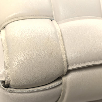 Bottega Veneta Lambskin Maxi Intreccio Padded Chain Cassette Crossbody Bag White 13 of 13