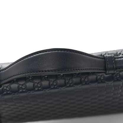 Gucci Microguccissima Zip Around Top Handle Travel Wallet Navy 12 of 14