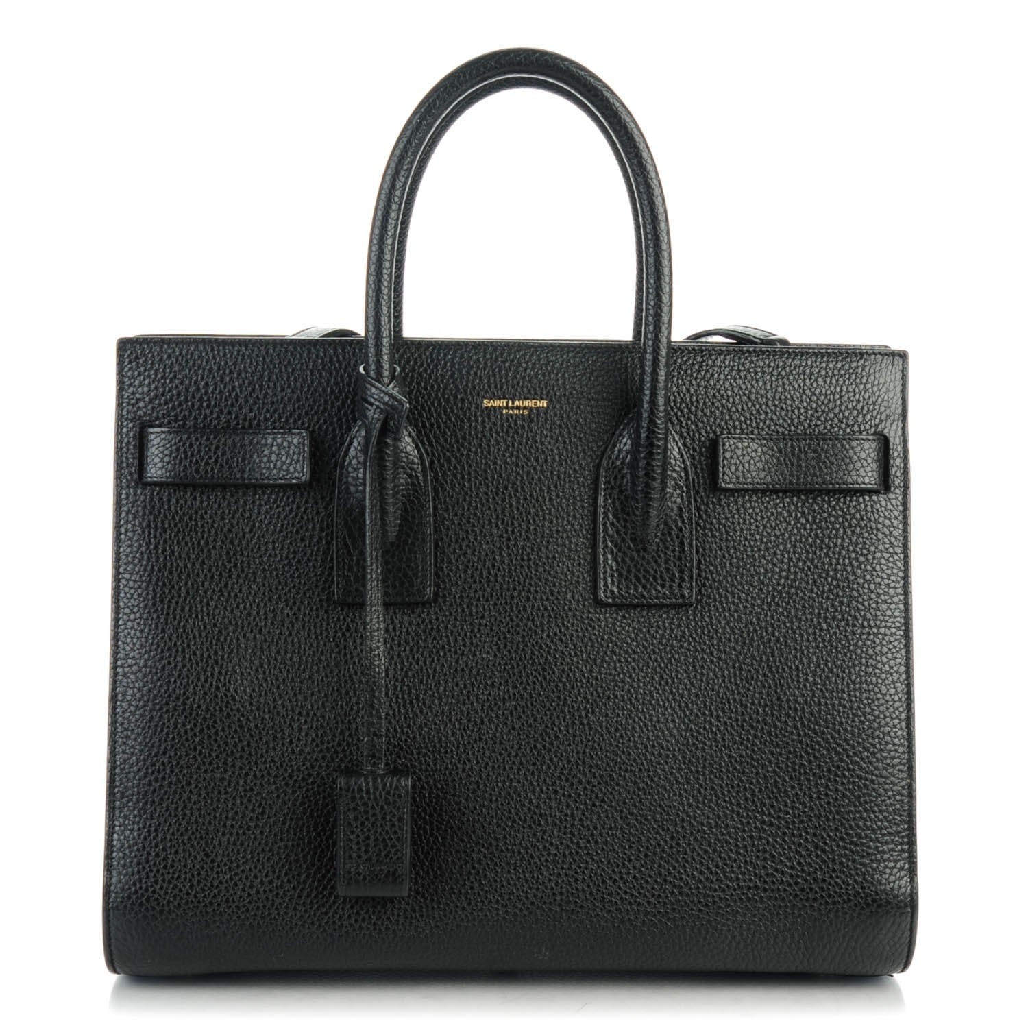 Saint Laurent Grained Calfskin Small Sac De Jour Black 1 of 7