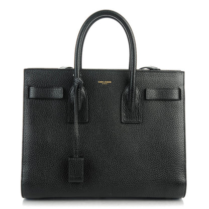 Saint Laurent Grained Calfskin Small Sac De Jour Black 1 of 7