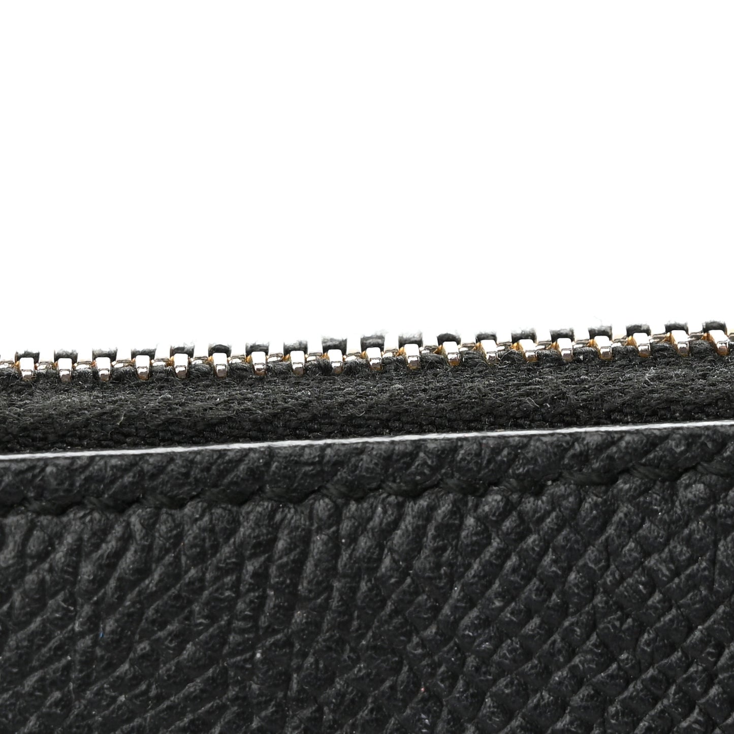 Signature Grained Calfskin XXS Ville Top Handle Bag Black White
