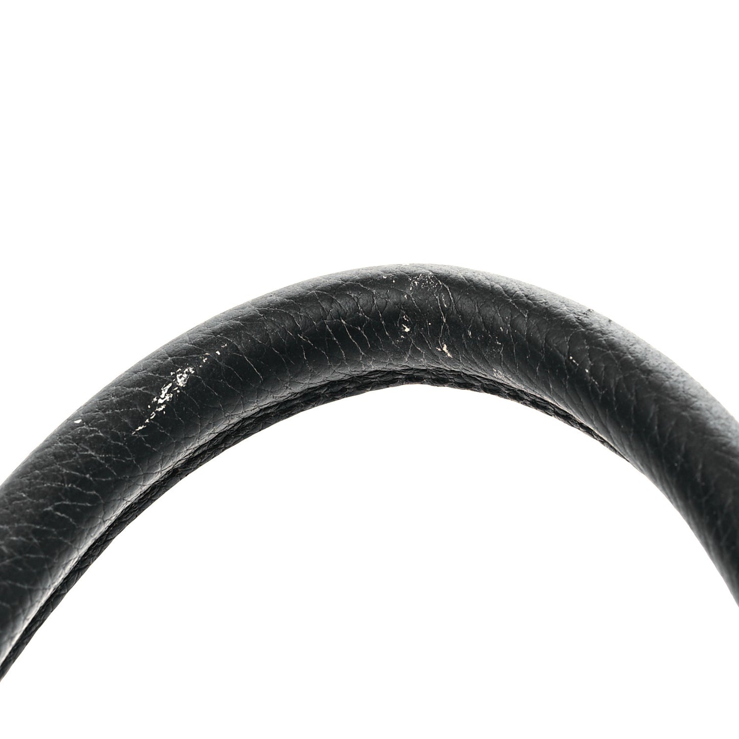 Pebbled Calfskin Large Emile Black Silver Hardware