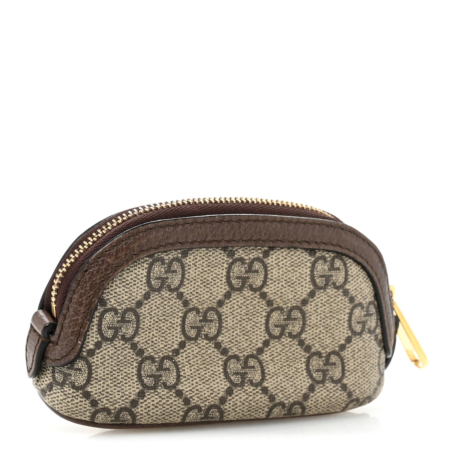 GG Supreme Monogram Web Ophidia Dome Key Pouch Beige New Acero