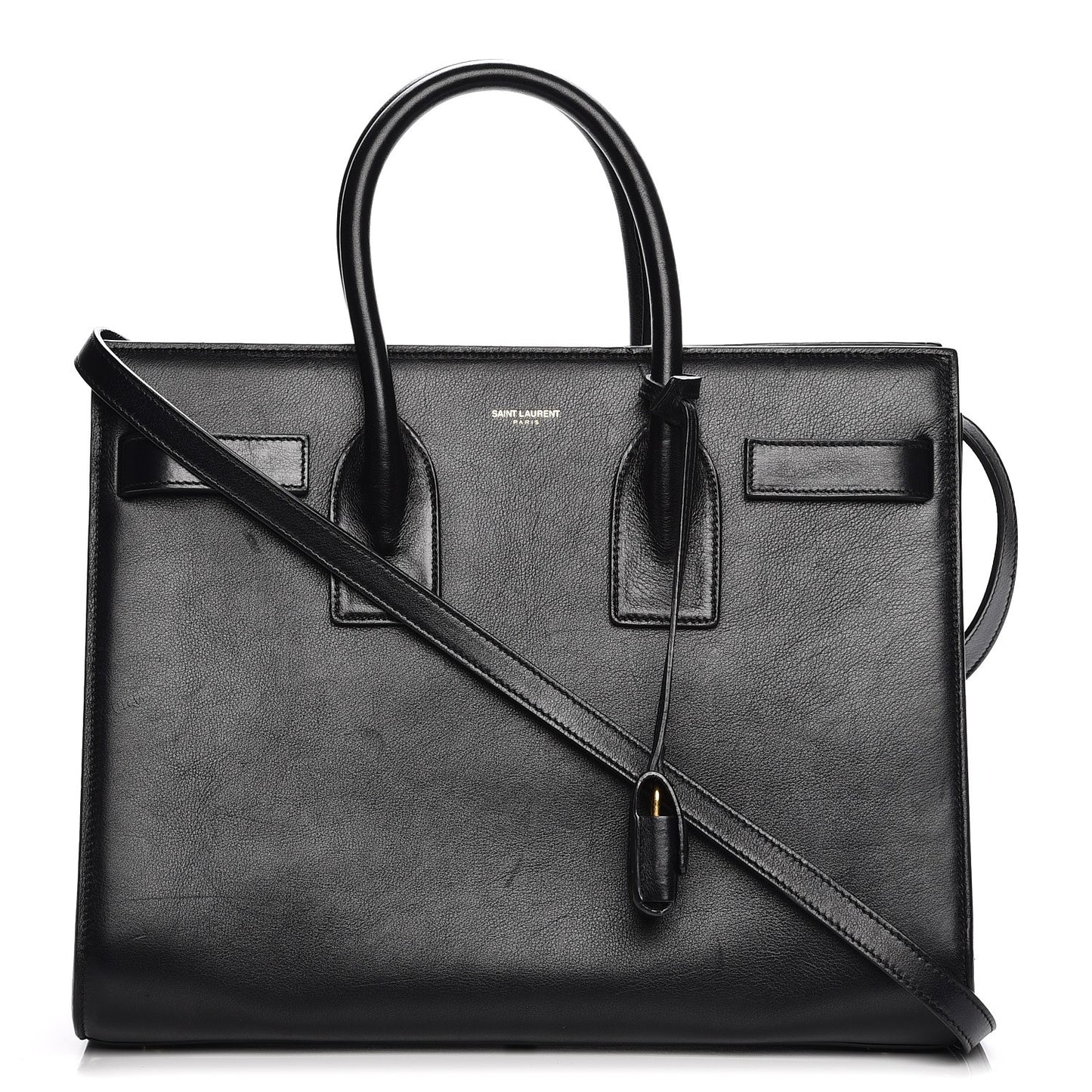 Calfskin Small Sac De Jour Black