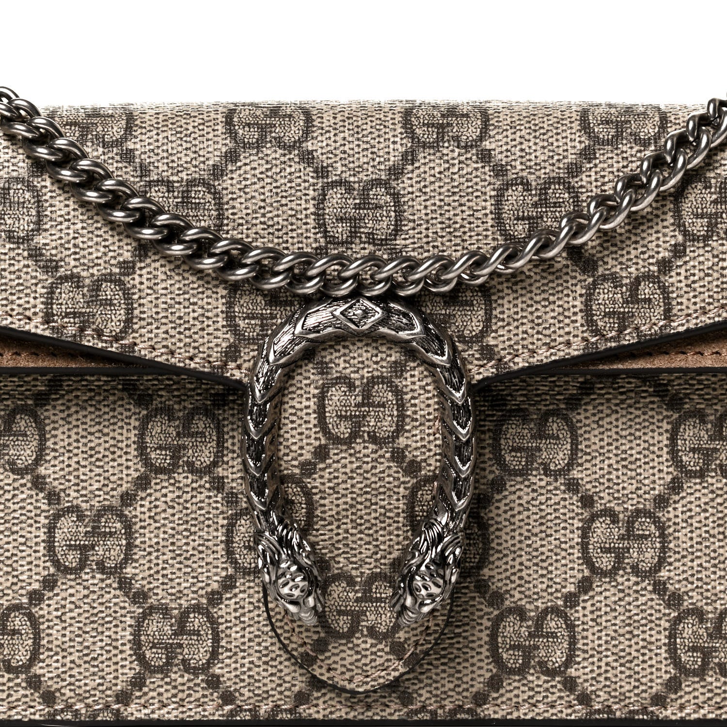 Gucci GG Supreme Monogram Super Mini Dionysus Shoulder Bag Taupe 7 of 12
