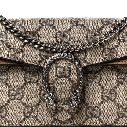 Gucci GG Supreme Monogram Super Mini Dionysus Shoulder Bag Taupe 7 of 12