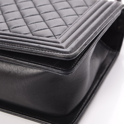 Chanel Lambskin Quilted New Medium Boy Flap Black 10 of 10