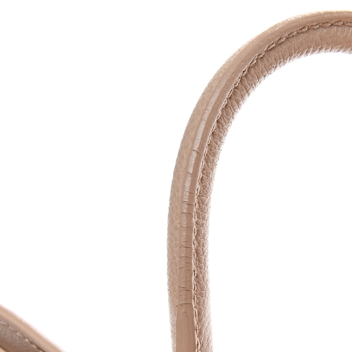 Grained Calfskin Nano Sac De Jour Beige
