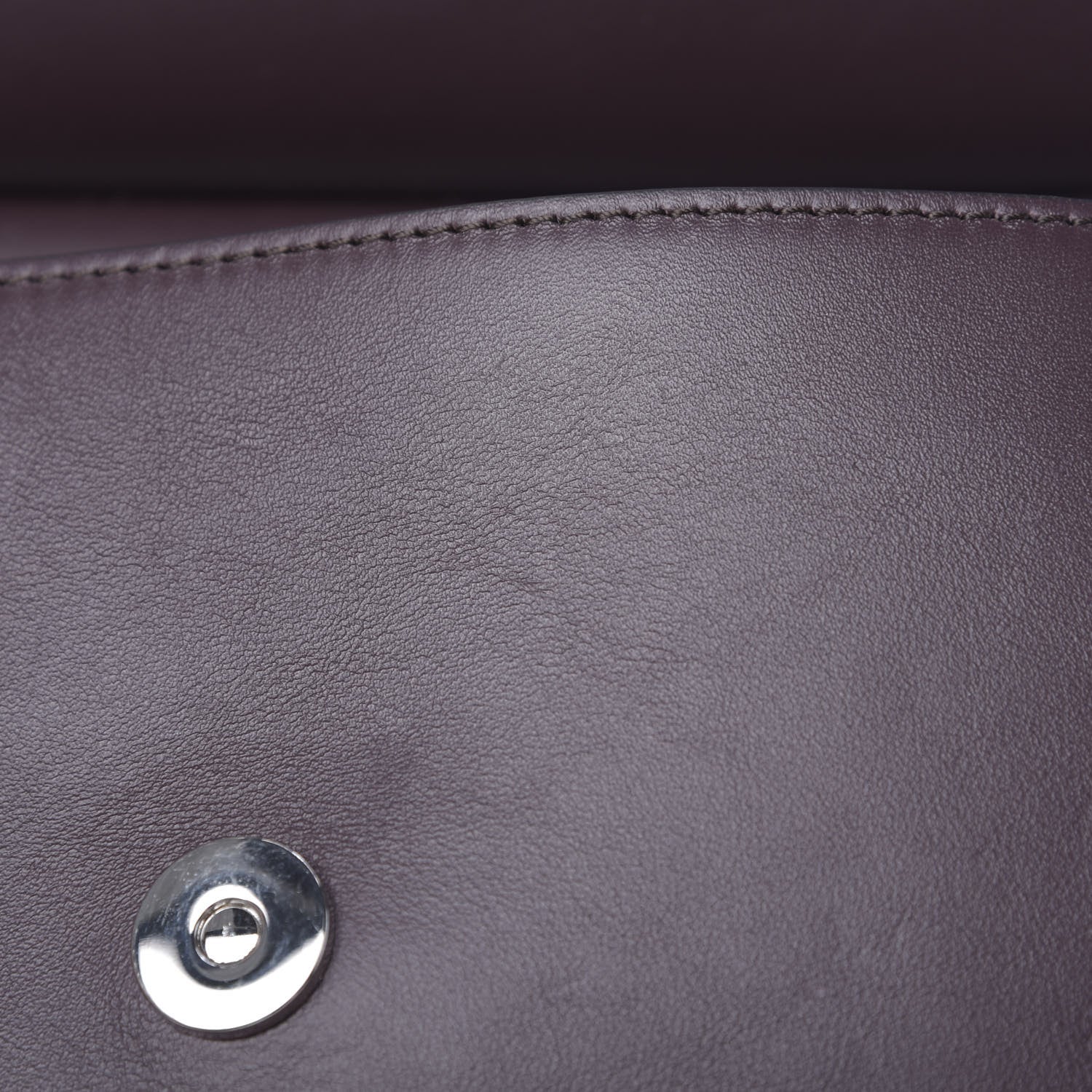 Chloe Goatskin Smooth Calfskin Medium Faye Shoulder Bag Brown Purple 9 of 13