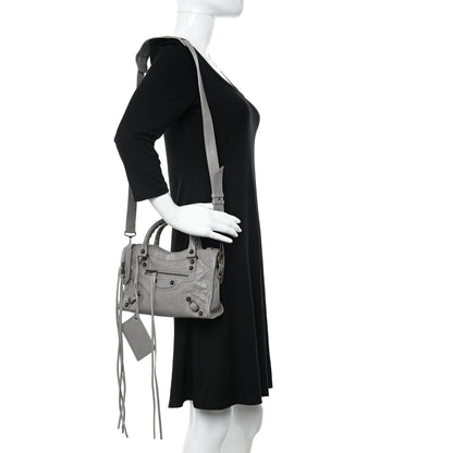 Balenciaga Agneau Classic Hardware Mini City Gris Pyrite 2 of 13