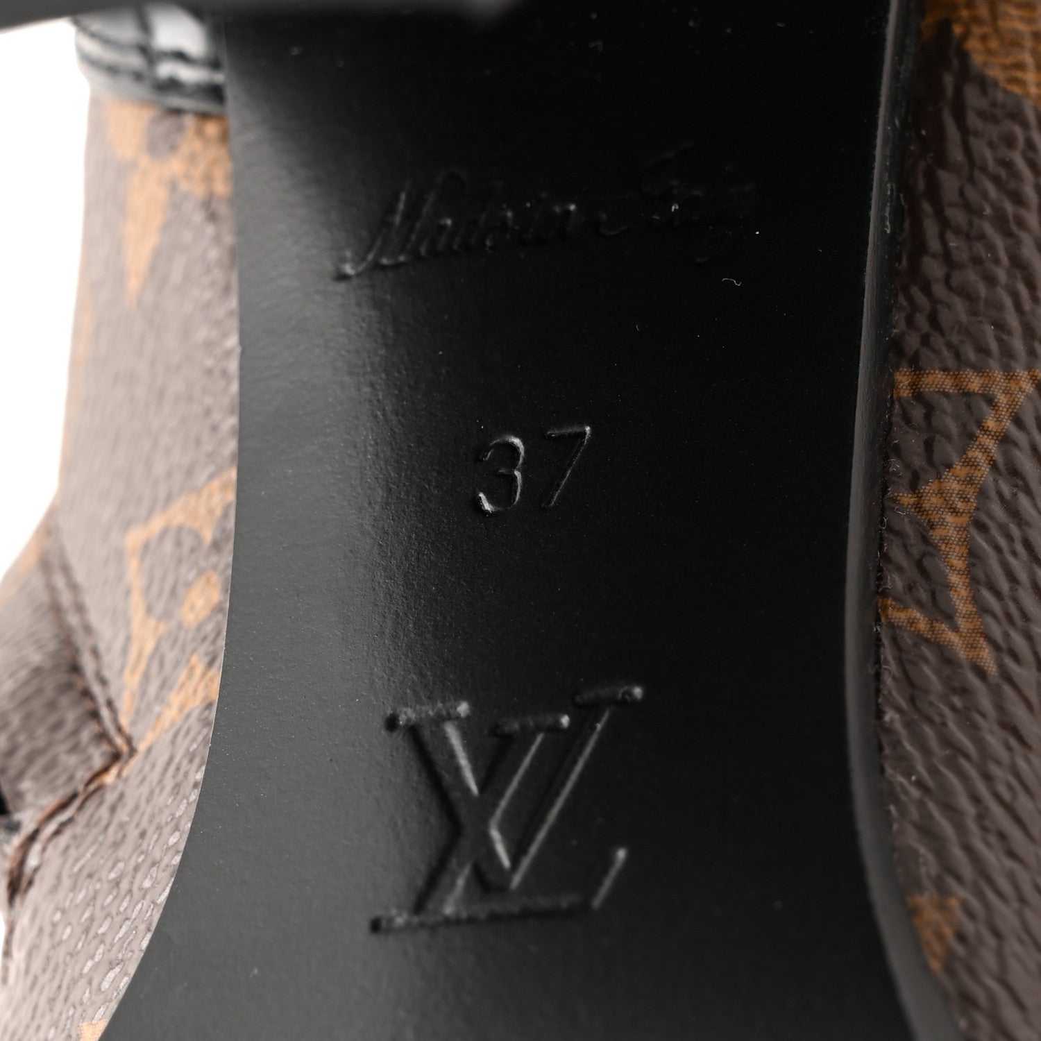 Louis Vuitton Patent Calfskin Monogram Star Trail Ankle Boots 37 Black 7 of 9
