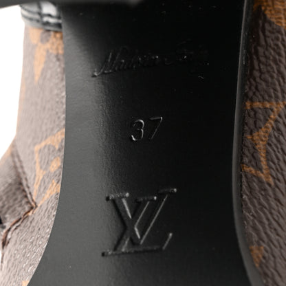 Louis Vuitton Patent Calfskin Monogram Star Trail Ankle Boots 37 Black 7 of 9