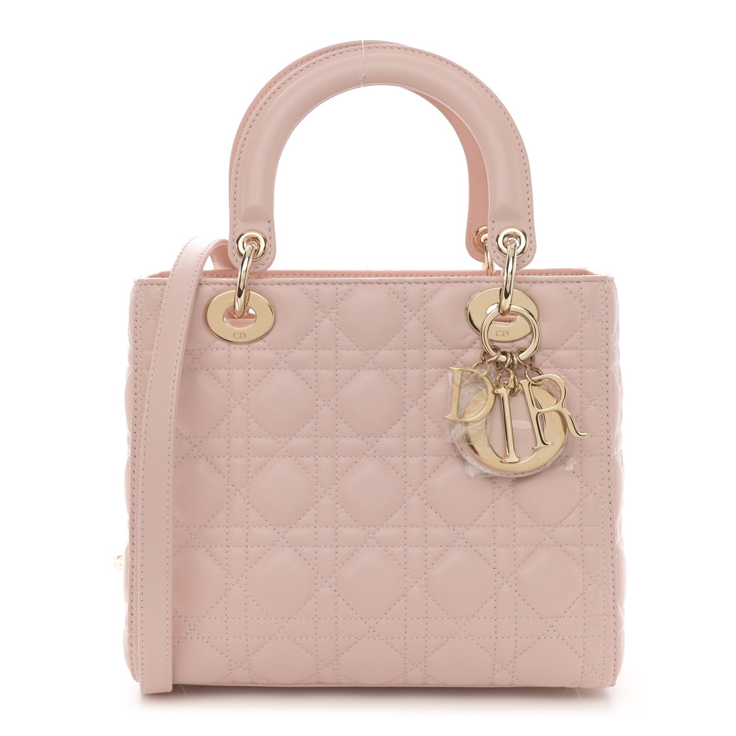 Christian Dior Lambskin Cannage Medium Lady Dior Light Pink 1 of 11