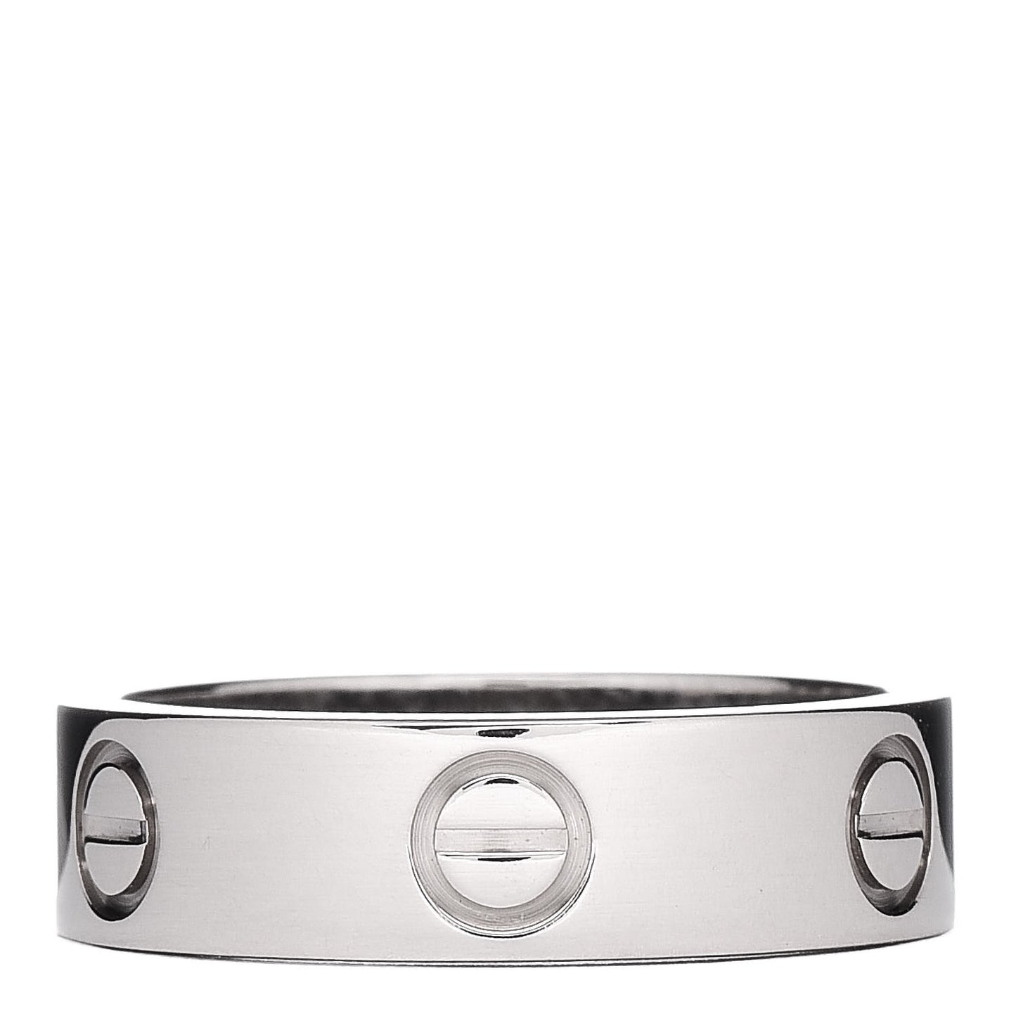 18K White Gold 5.5mm LOVE Ring 55 7.25
