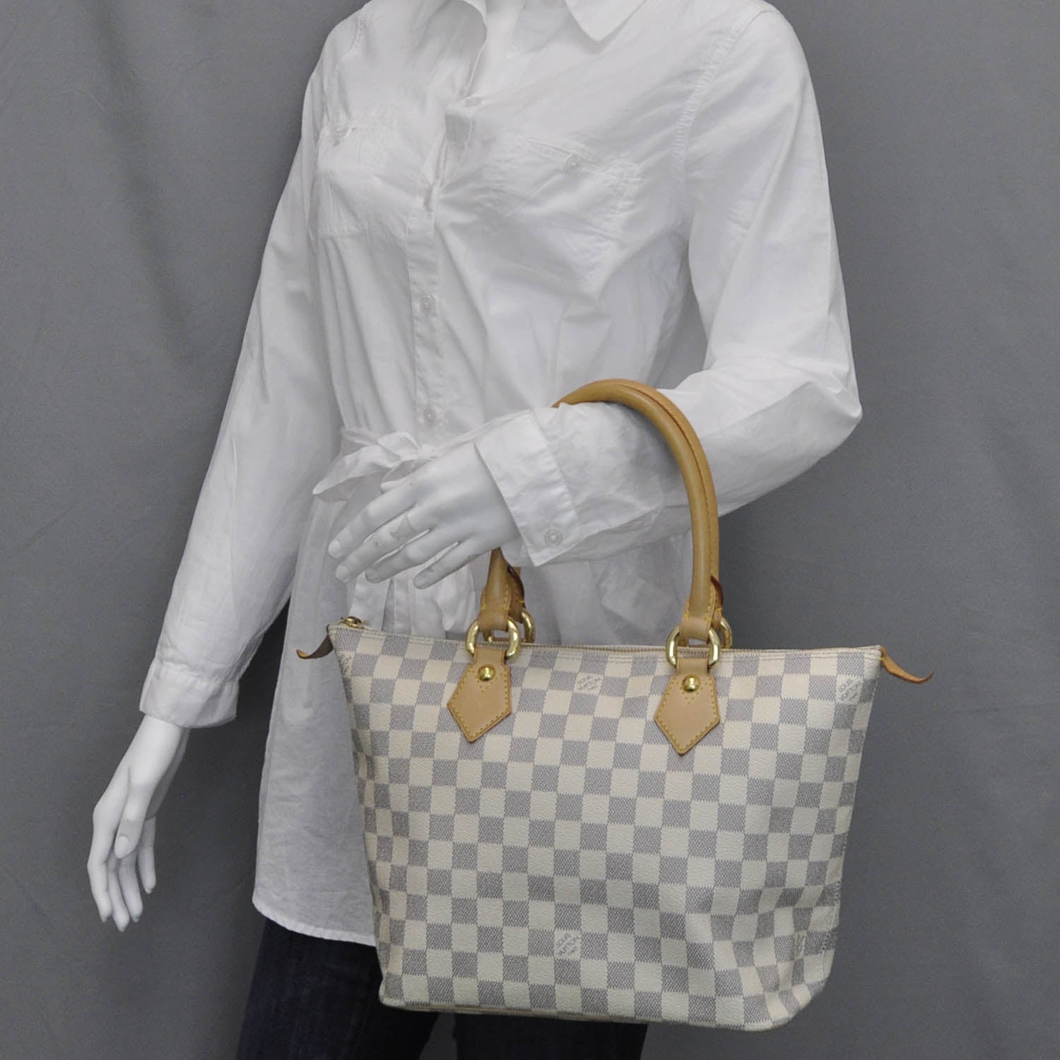 Louis Vuitton Damier Azur Saleya PM 2 of 11