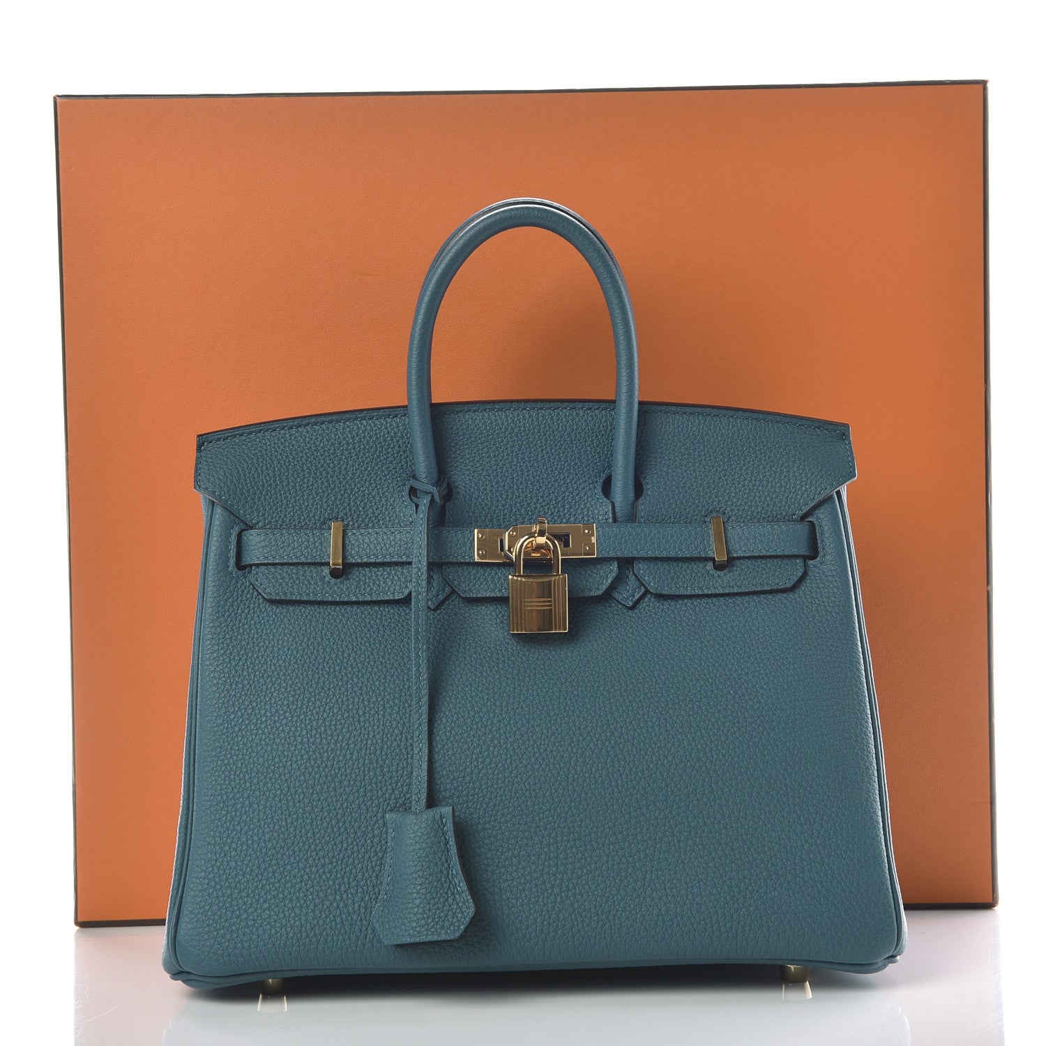 Hermes Togo Birkin 25 Cobalt 10 of 10