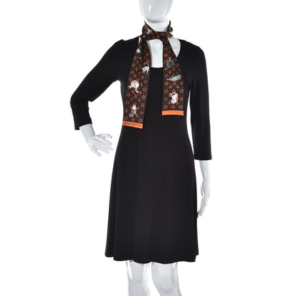 Louis Vuitton Silk Catogram Classic Bandeau Marron 2 of 4