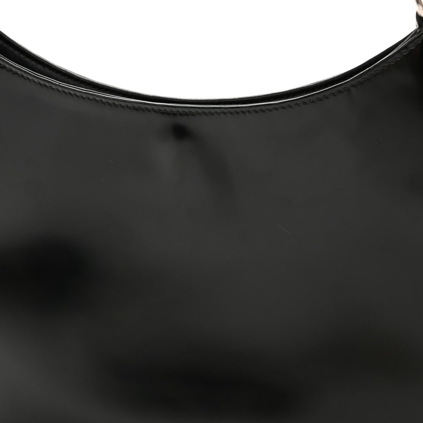 Spazzolato Cleo Shoulder Bag Black