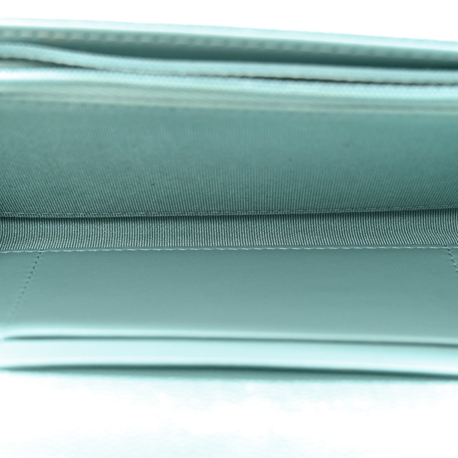 Chanel Caviar Quilted Medium Gusset Flap Wallet Light Blue 5 of 10