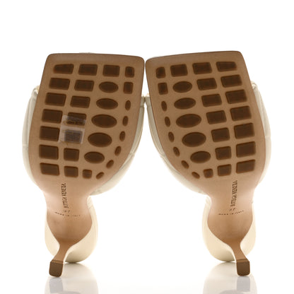 Bottega Veneta Nappa Quilted Rubber Lido Mule Sandals 37 Sea Salt 5 of 8